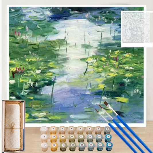 Kit Pintura Numerada Jardim Encantado