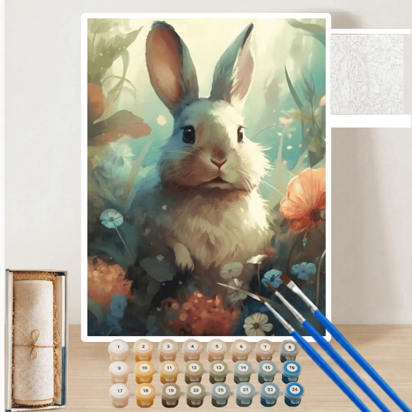 Pintura por Números Coelho Encantado da floresta