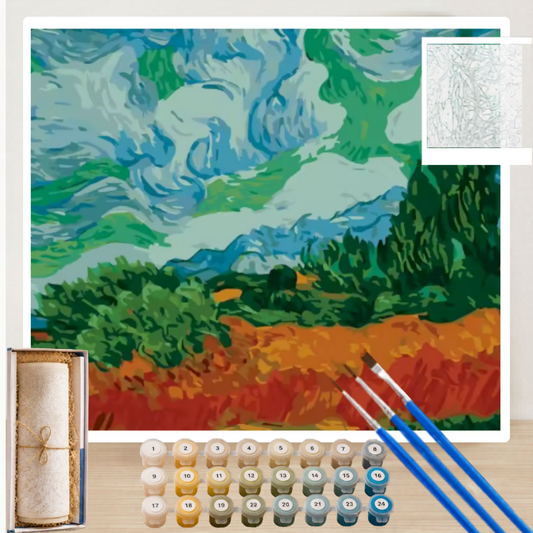 Kit Pintura Numerada Campos da Liberdade