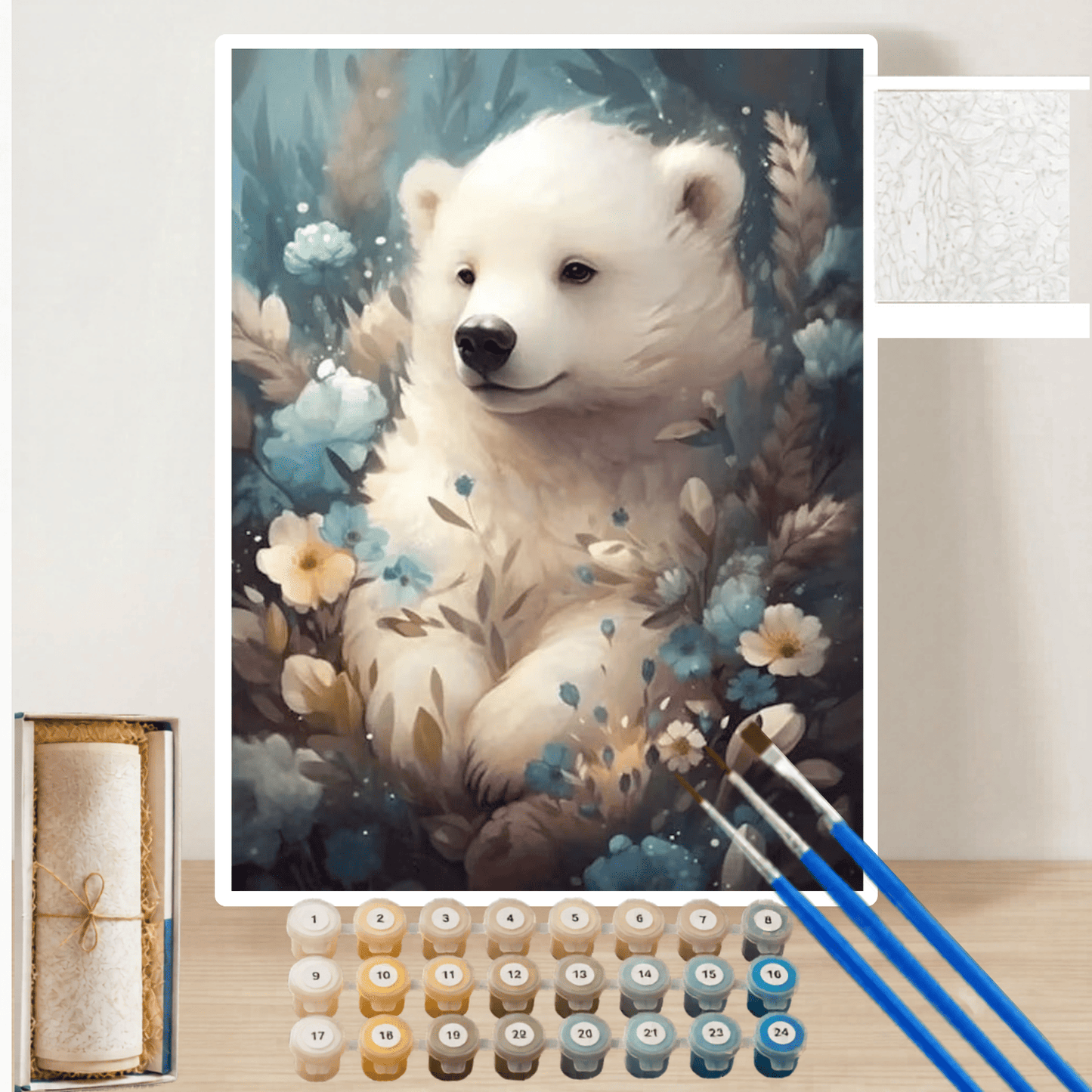 Pintura por Números Urso Polar dos sonhos