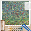 Kit de pintura numerada Jardim das Cores Eternas da loveartbrasil com tintas e pincéis para pintura artística.