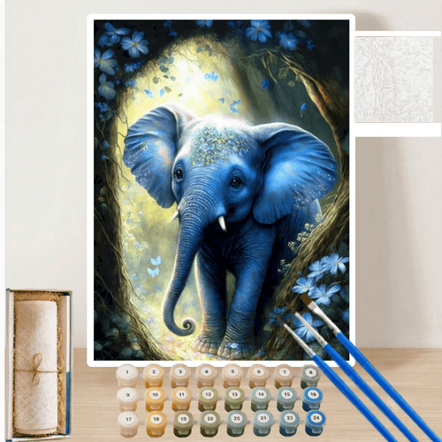 Pintura por Números Elefante Encantado