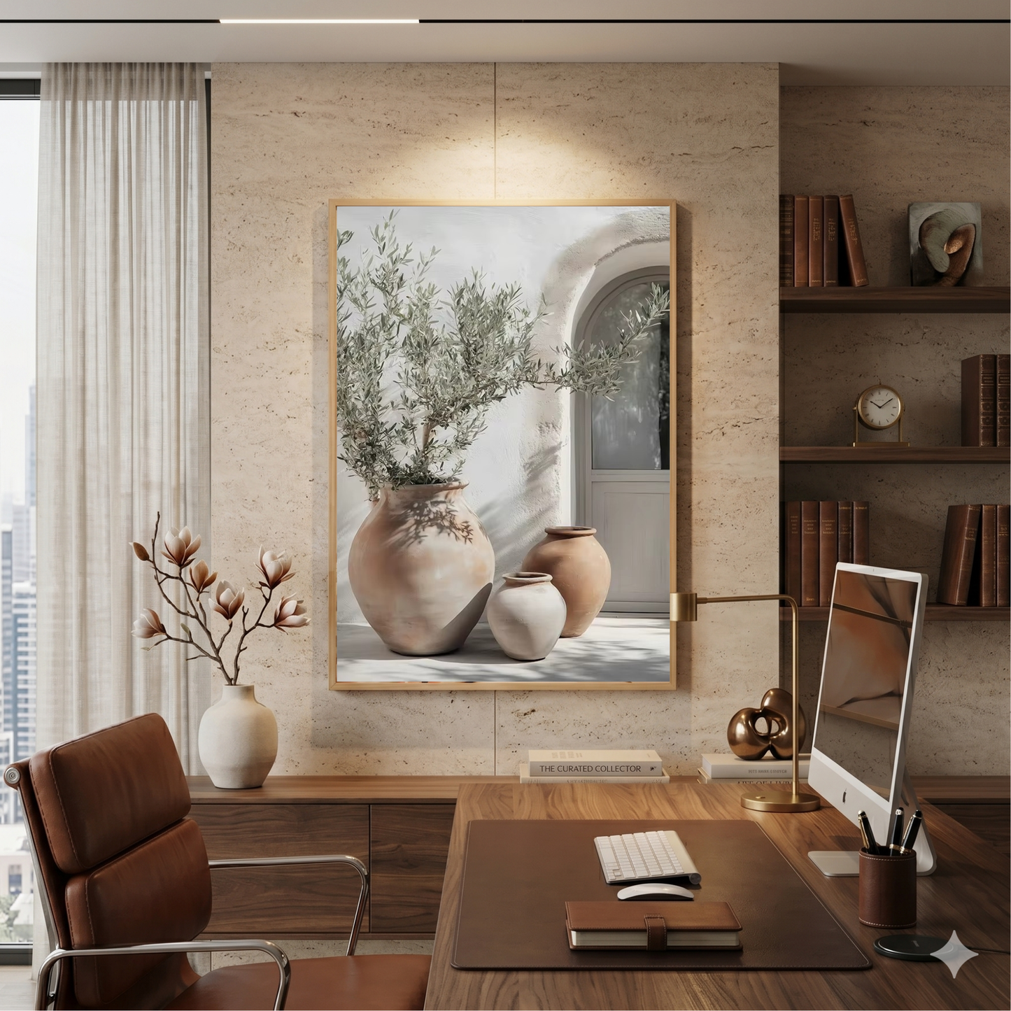 Quadro Decorativo Vasos Mediterrâneos