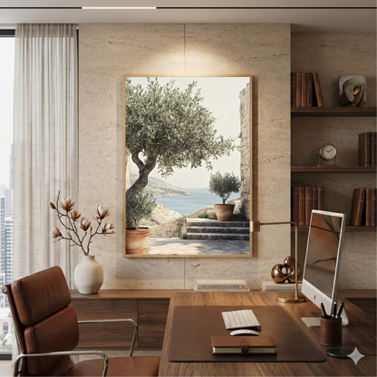 Quadro Decorativo Oliveira ao Sol