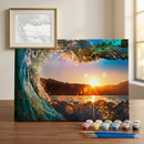 Kit de pintura numerada personalizada da Loveartbrasil com tema de gêmeos, ideal para arte criativa e decoração.