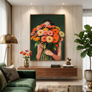 Quadro decorativo Doce Mistério da marca loveartbrasil, com arte abstrata em cores vibrantes para decoração de ambientes.
