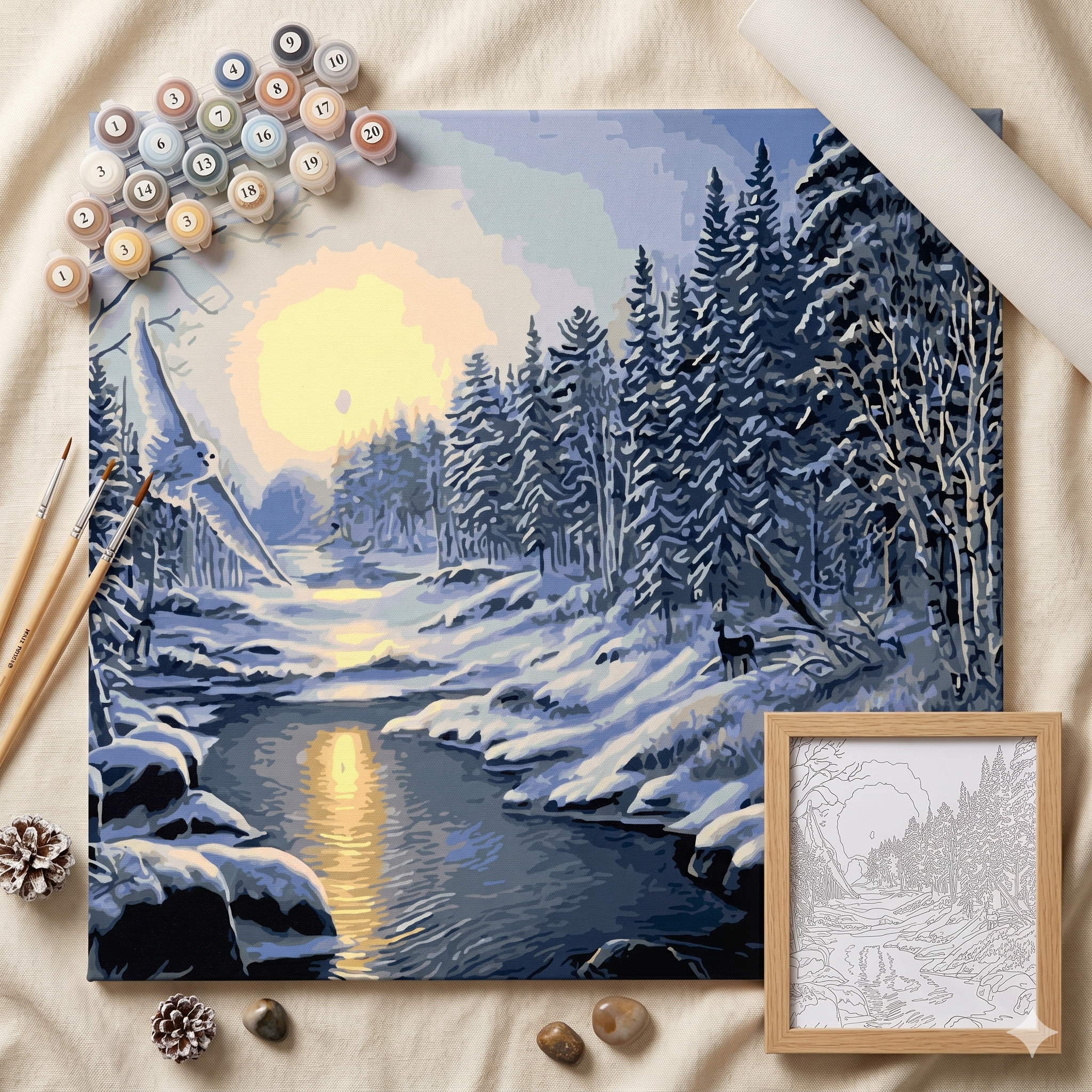 Kit Pintura Numerada Polar