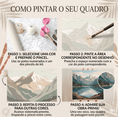 Kit Pintura Numerada Personalizada