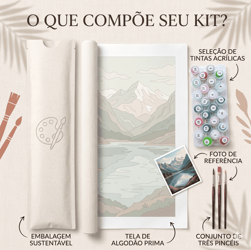 Kit Pintura Numerada Bailarina Abstrata Life