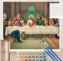 Kit Pintura Numerada Quadro da santa ceia