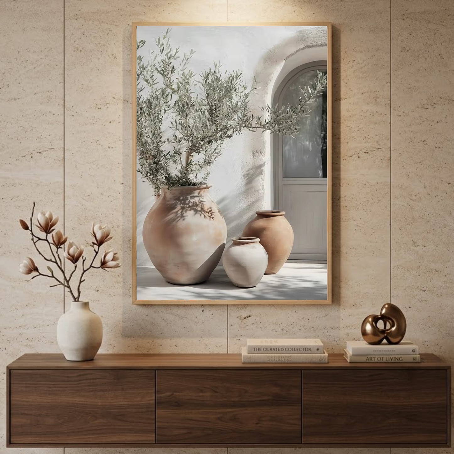 Quadro Decorativo Vasos Mediterrâneos