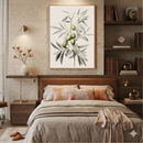 Quadro decorativo Oliveira Clássica da loveartbrasil para quarto, com imagem de árvore de oliveira em estilo clássico.