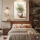 Quadro decorativo Harmonia Sagrada da LoveArtBrasil, com design espiritual, ideal para decorar quartos com estilo tranquilo.